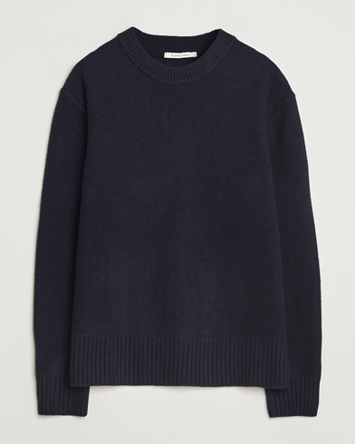 A Day's March Tietar Boiled Merino Sweater Navy – Blau