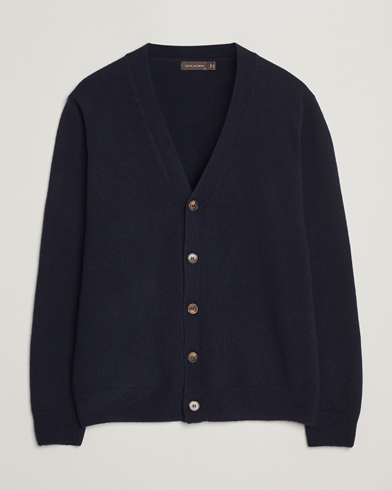 Oscar Jacobson Eduardo Wool Cardigan Navy – Blau