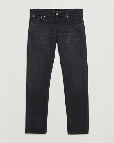 Nudie Jeans Lean Dean Jeans Deep Tracks – Schwarz