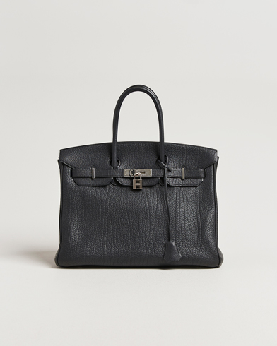 Hermès Pre-Owned Birkin 35 Fjord Leather Black – Schwarz