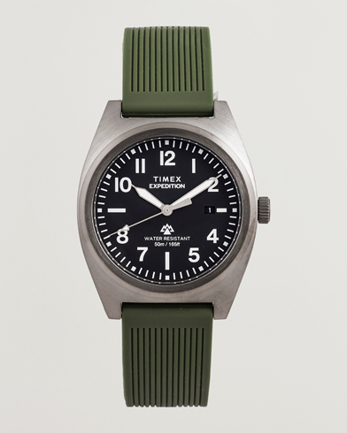 Timex Expedition Capstone Silicone Strap 39mm Black Dial – Grün