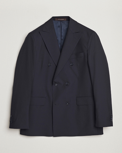 Oscar Jacobson Farris Wool Blazer Navy – Blau