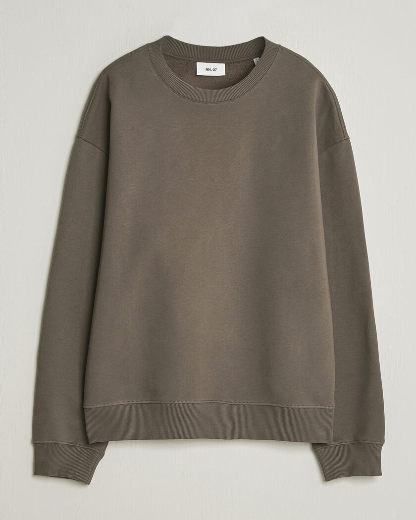 NN07 David Crew Neck Sweatshirt Mable Husk – Braun
