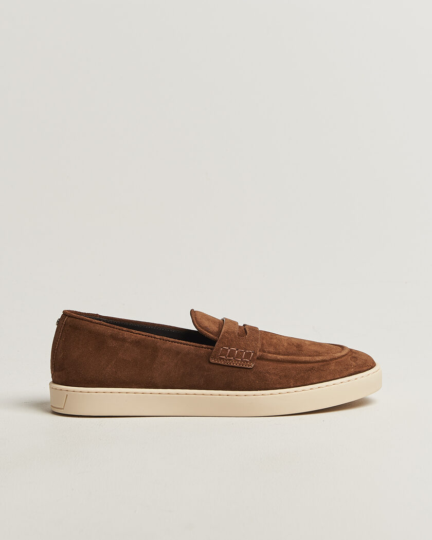 Canali Summer Loafers Brown Suede – Braun