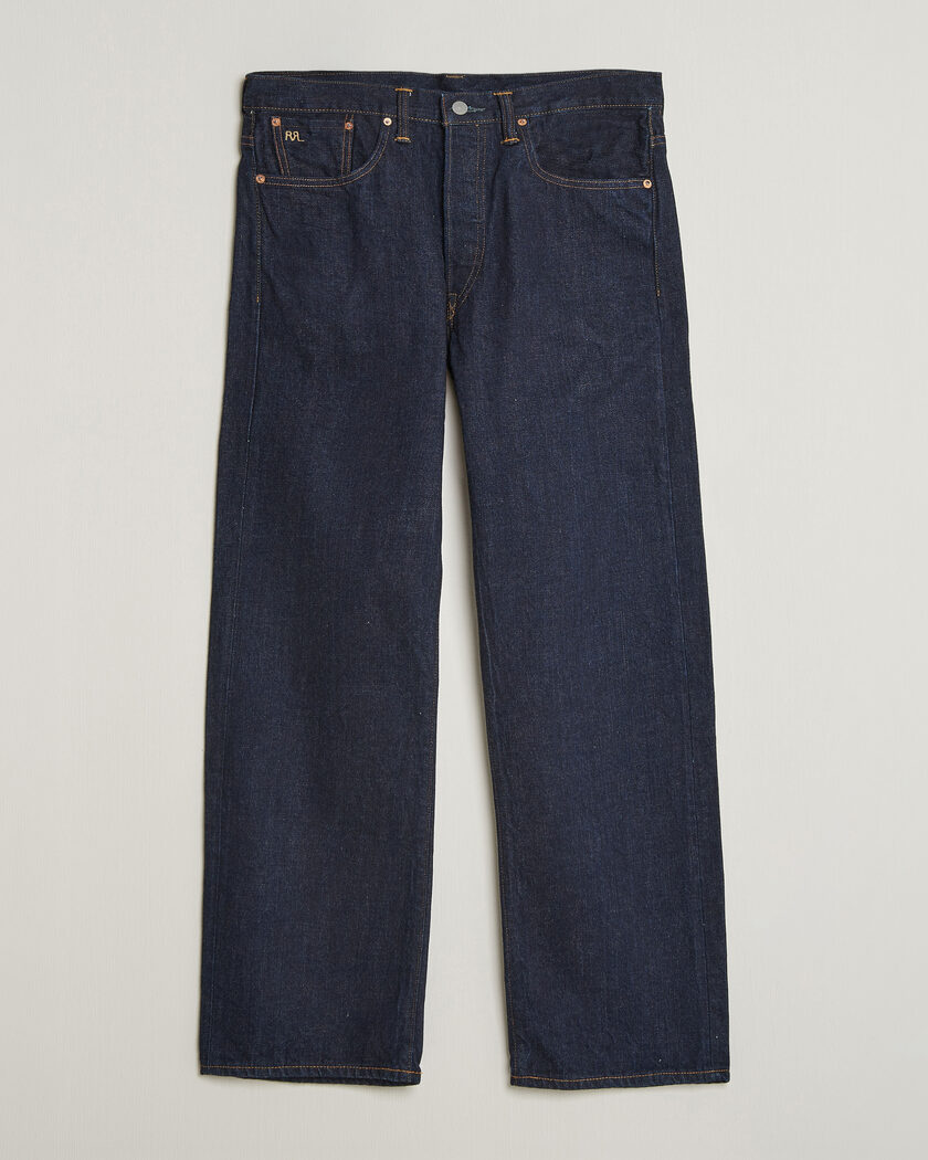 RRL Vintage Fit 5-Pocket Denim East/West Rinse – Blau