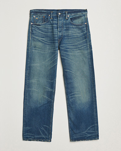 RRL Vintage Fit 5-Pocket Denim Grandfalls Wash – Blau