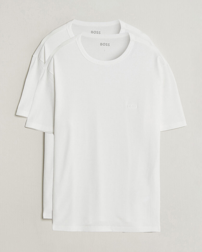 BOSS BLACK 2-Pack Ribbed T-Shirt White – Weiß