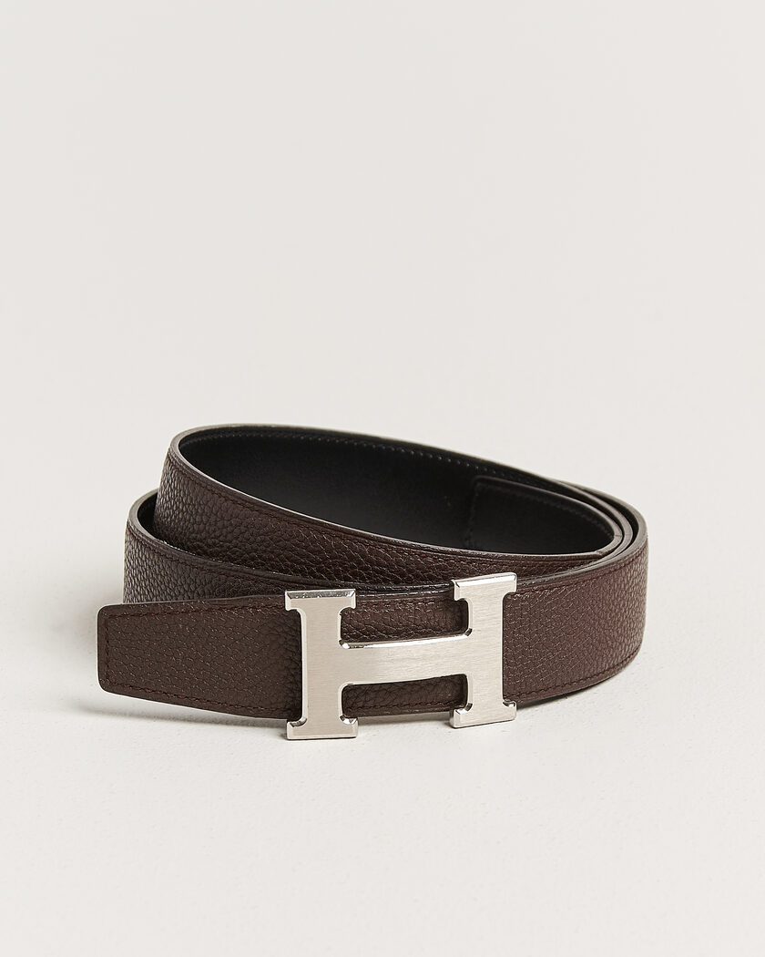 Hermès Pre-Owned Constance Reversible Belt 90 Brown/Black – Braun