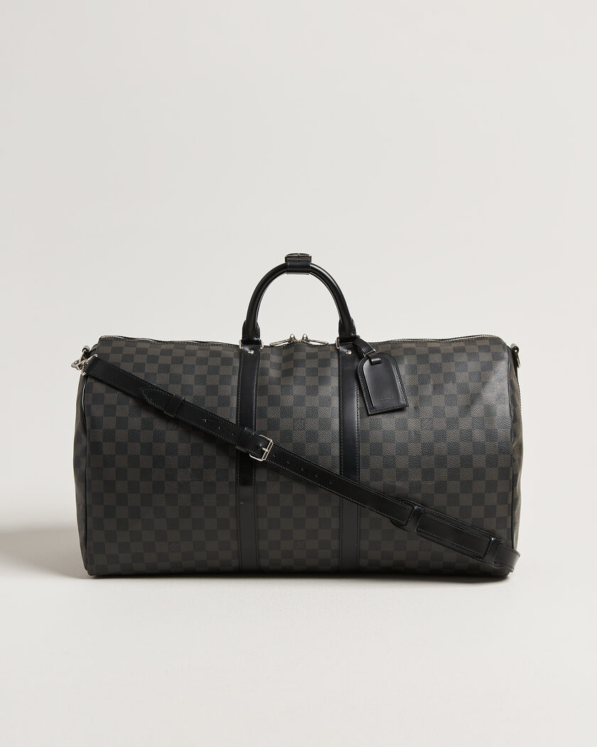 Louis Vuitton Pre-Owned Keepall Bandouliére 55 Damier Graphite – Grau
