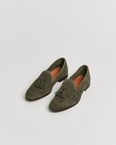 Pre-owned Carmina Unlined Tassel Loafers Grey Suede UK6 - EU39 – Grau