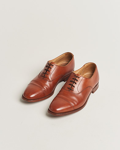 Pre-owned Crockett & Jones Connaught Oxford Chestnut Calf UK6 - EU40 – Braun