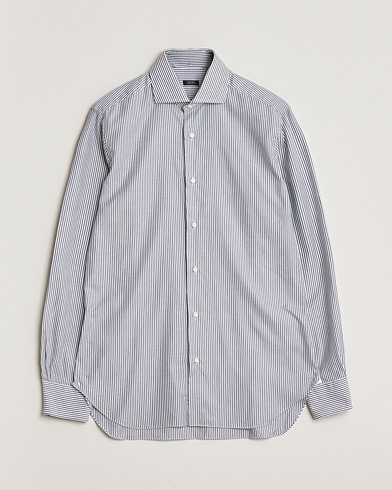 Pre-owned Barba Napoli Cutaway Shirt Blue Striped 40 - M – Blau