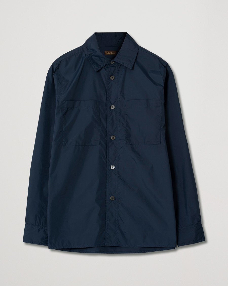Pre-owned Stenströms Nylon Overshirt Navy – Blau