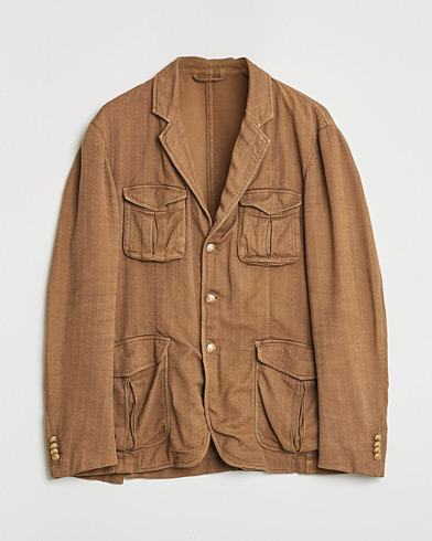 Pre-owned Altea Safari Blazer Camel Brown 52 – Braun