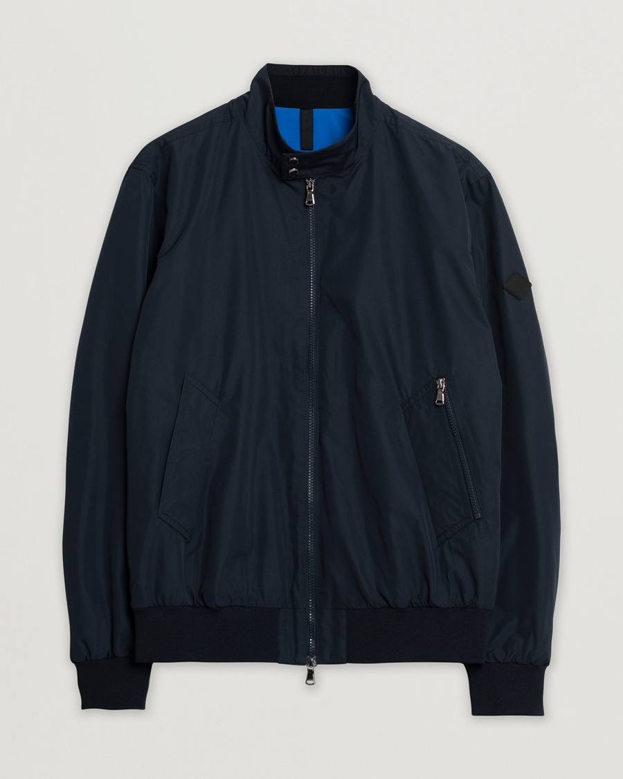 Pre-owned J.Lindeberg Derek Poly Harrington Jacket Navy – Blau