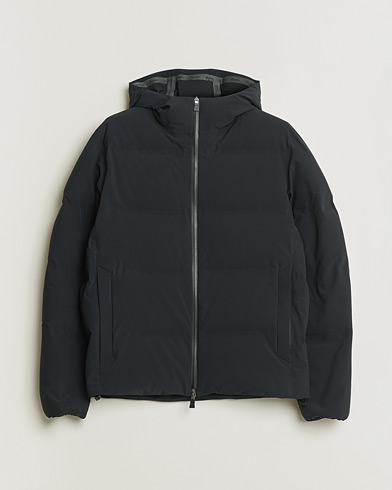 Pre-owned Herno Laminar Stretch Nylon Down Jacket Navy 46 – Blau