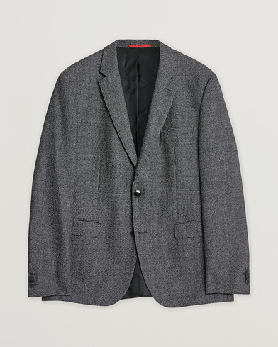Pre-owned HUGO Flannel Wool Blazer Grey 54 – Grau