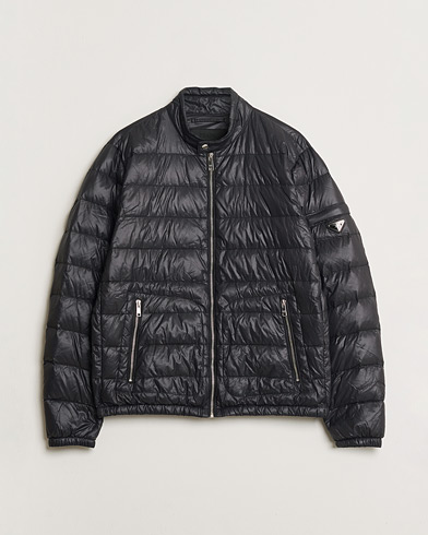 Pre-owned Prada Lightweight Nylon Down Jacket Black 54 – Schwarz