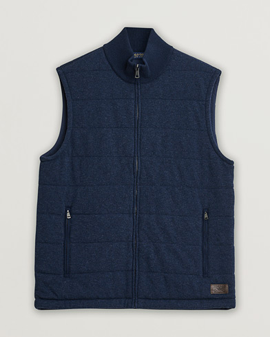 Pre-owned Polo Golf Knitted Wool Vest Navy L – Blau