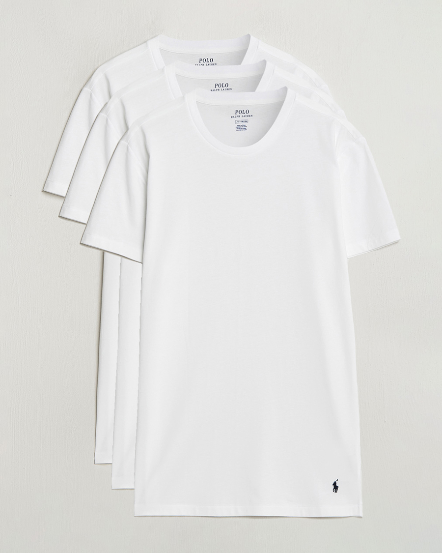 Herren | T-Shirts | Polo Ralph Lauren | 3-Pack Crew Neck T-Shirt White