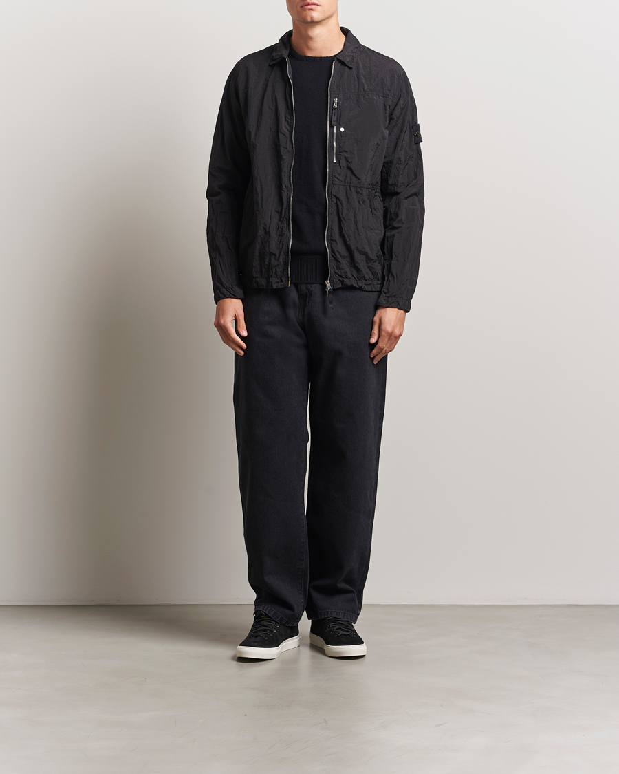 Herren | Hemden | Stone Island | Nylon Metal Zip Overshirt Black