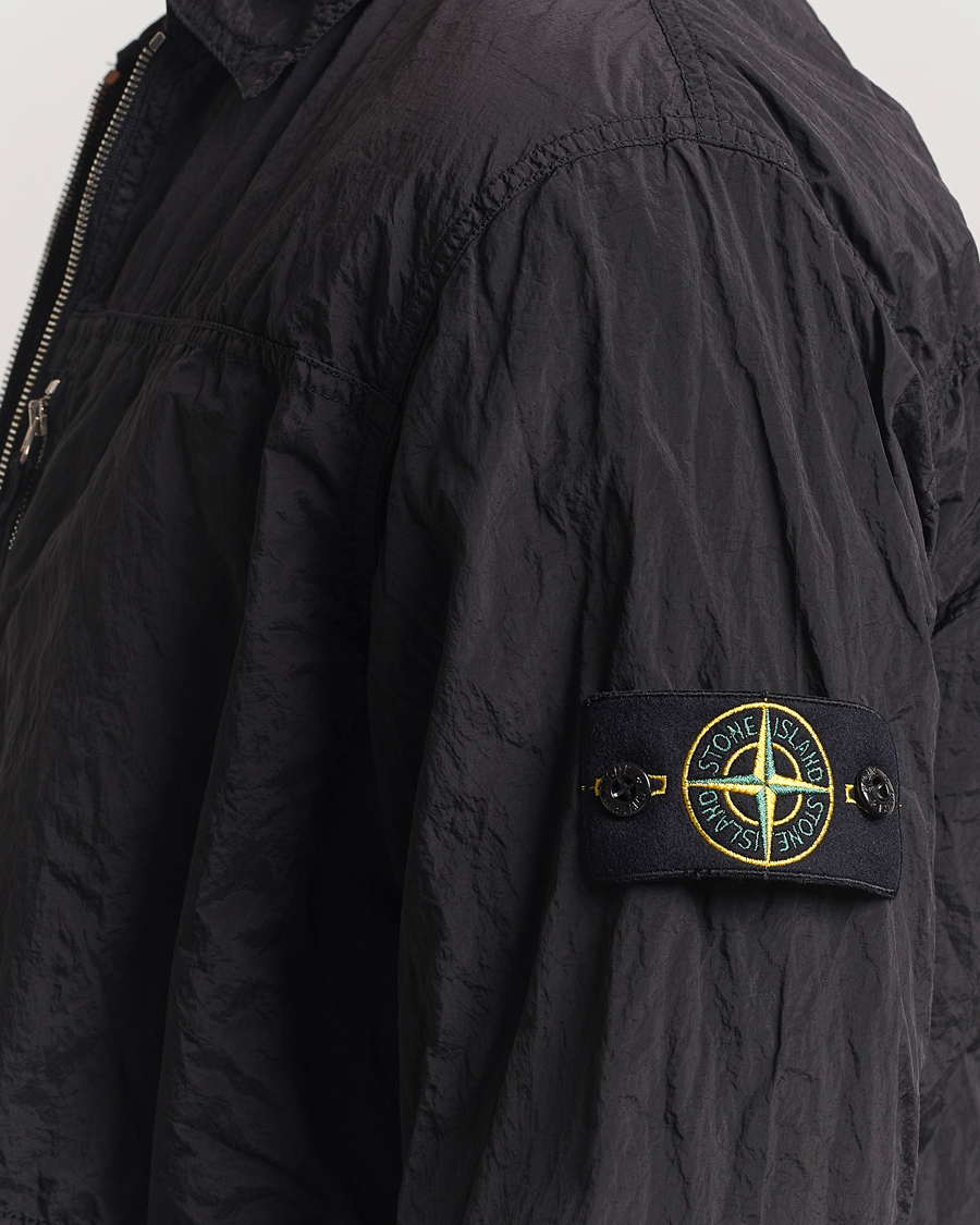 Herren | Hemden | Stone Island | Nylon Metal Zip Overshirt Black