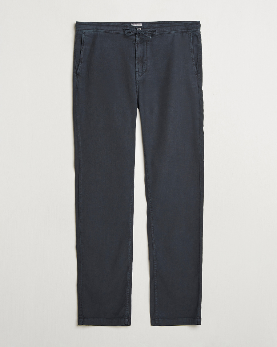 Herren | Hosen | Morris | Fenix Linen/Cotton Trousers Blue