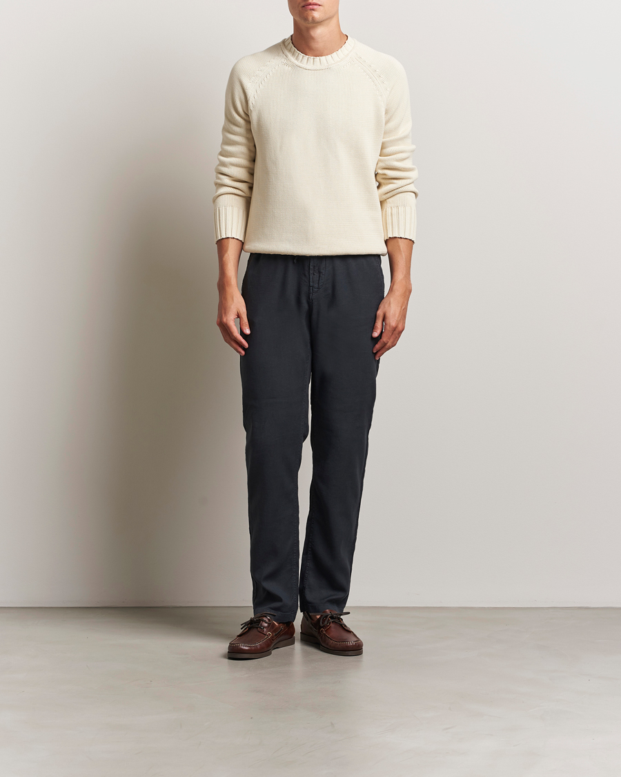 Herren | Hosen | Morris | Fenix Linen/Cotton Trousers Blue