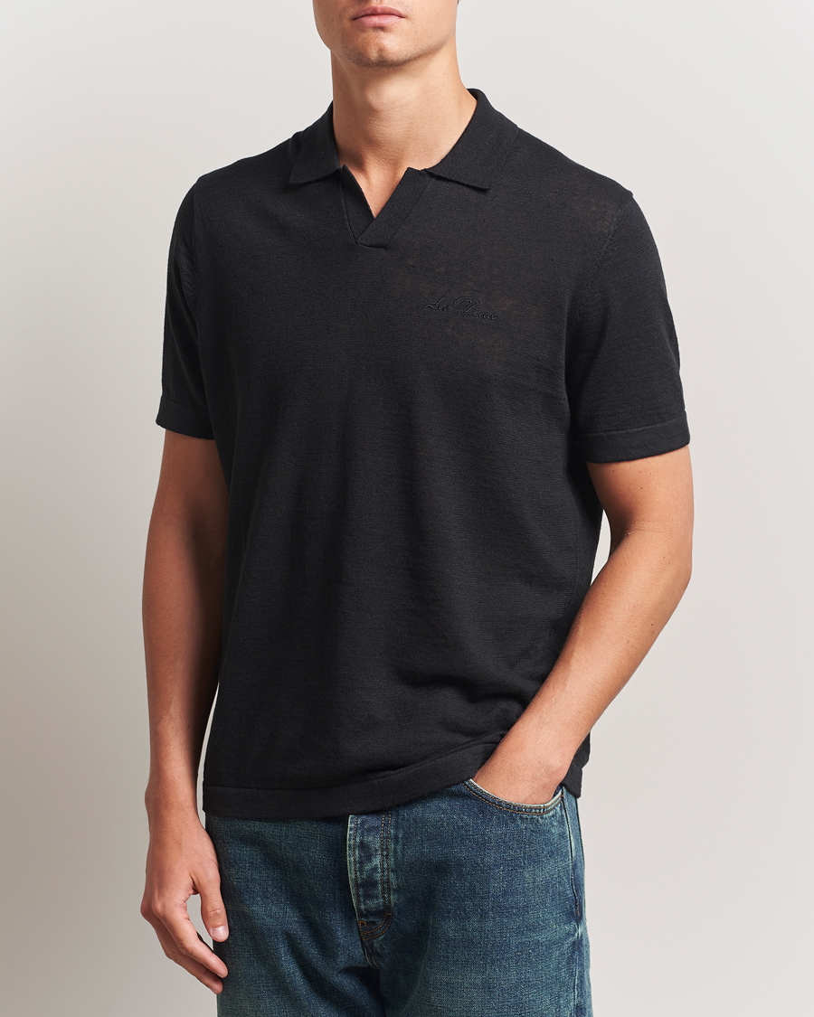 Herren | Poloshirts | LES DEUX | Emmanuel Knit Polo Black