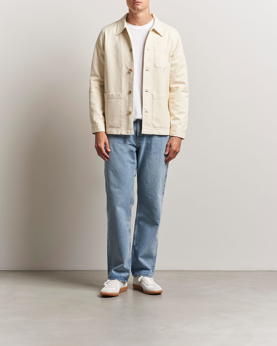Herren | Hemden | Nudie Jeans | Barney Worker Overshirt Ivory