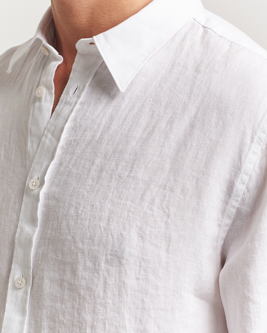 Herren | Hemden | J.Lindeberg | Linen Melange Shirt White