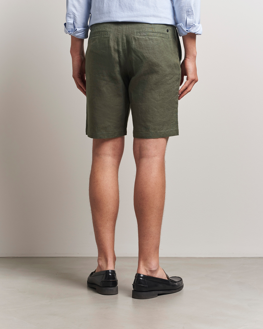 Herren | Shorts | NN07 | Crown Linen Shorts Croc Green