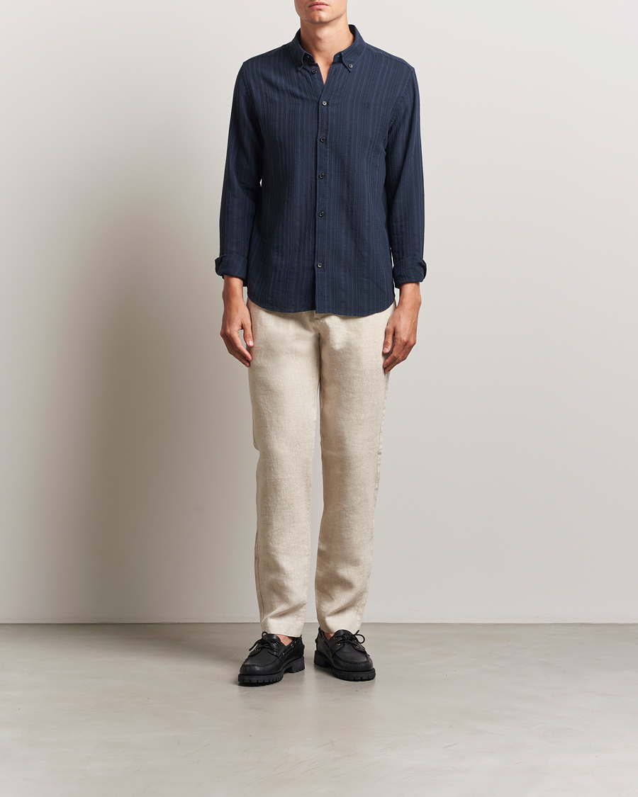 Herren | Hosen | NN07 | Theo Linen Trousers Oat
