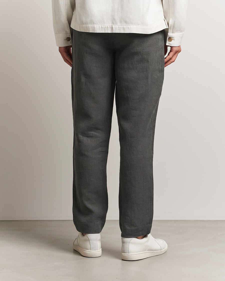 Herren | Hosen | A Day's March | Madu Linen Trousers Olive