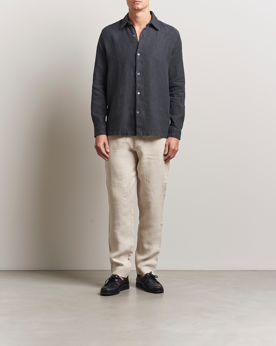 Herren | Hosen | A Day's March | Madu Linen Trousers Oyster