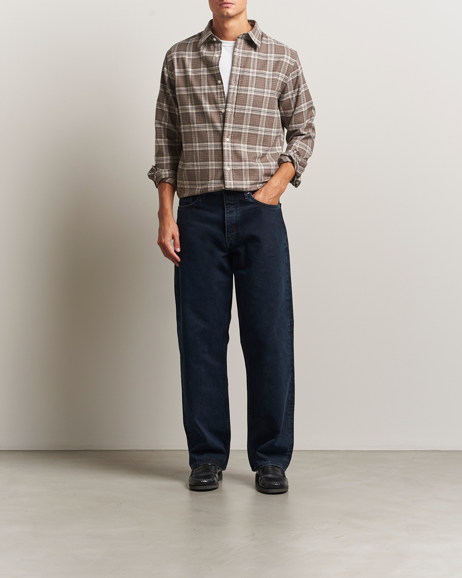 Herren | Hemden | GANT | Regular Fit Checked Flannel Shirt Dark Hazelnut Melange