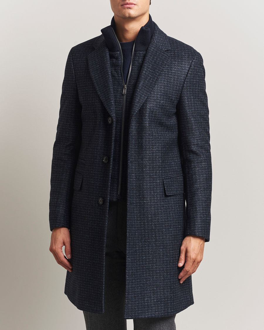 Herren | Jacken | BOSS BLACK | Hyde Wool Bib Coat Dark Blue