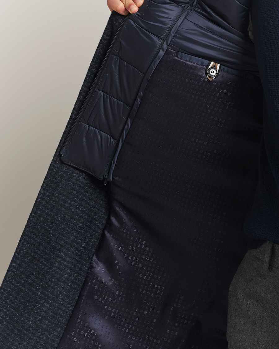 Herren | Jacken | BOSS BLACK | Hyde Wool Bib Coat Dark Blue