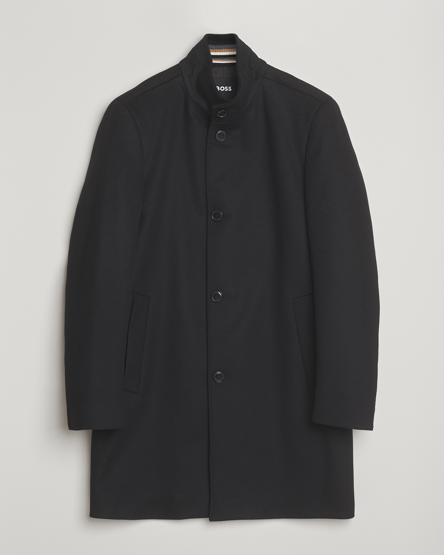 Herren | Jacken | BOSS BLACK | Hyde Stand Up Collar Coat Black