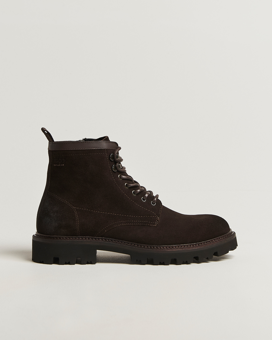 Herren | Boots | BOSS BLACK | Julyo Suede Boot Dark Brown