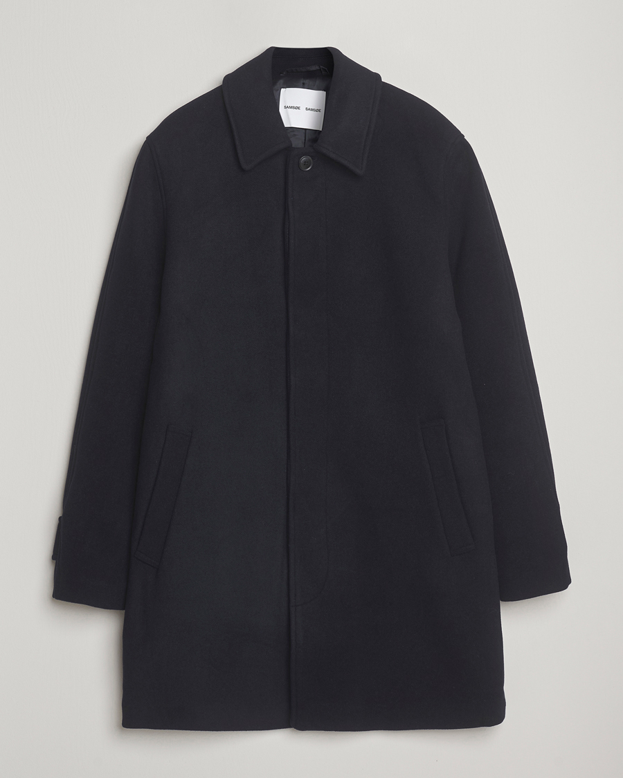Herren | Jacken | Samsøe Samsøe | Labby Wool Coat Salute Navy