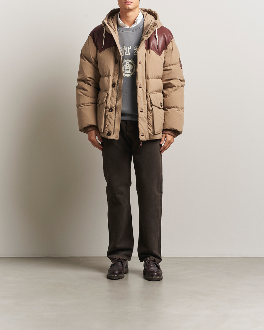 Herren | Jacken | GANT 240 Mulberry Street | Cotton Down Hooded Jacket Carmel Beige