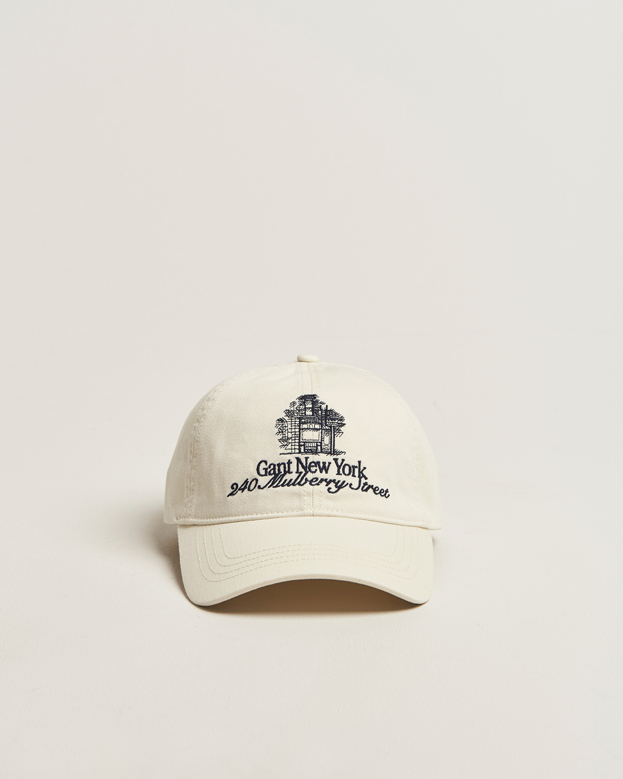 Herren | Hüte & Mützen | GANT 240 Mulberry Street | Washed Twill Cap Cream