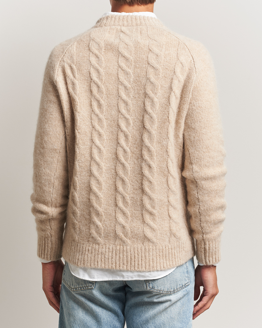Herren | Pullover | GANT | Alpaca/Lambswool Cable Crew Neck Seed Melange