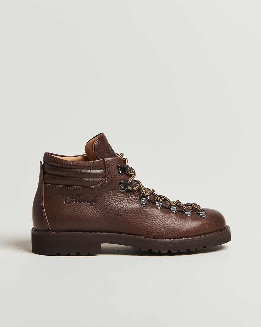 Herren | Boots | Fracap | M127 Grained Leather Boot Dark Brown