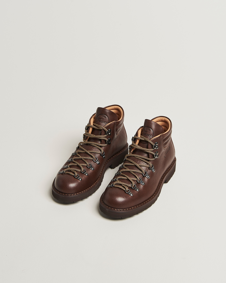Herren | Boots | Fracap | M127 Grained Leather Boot Dark Brown