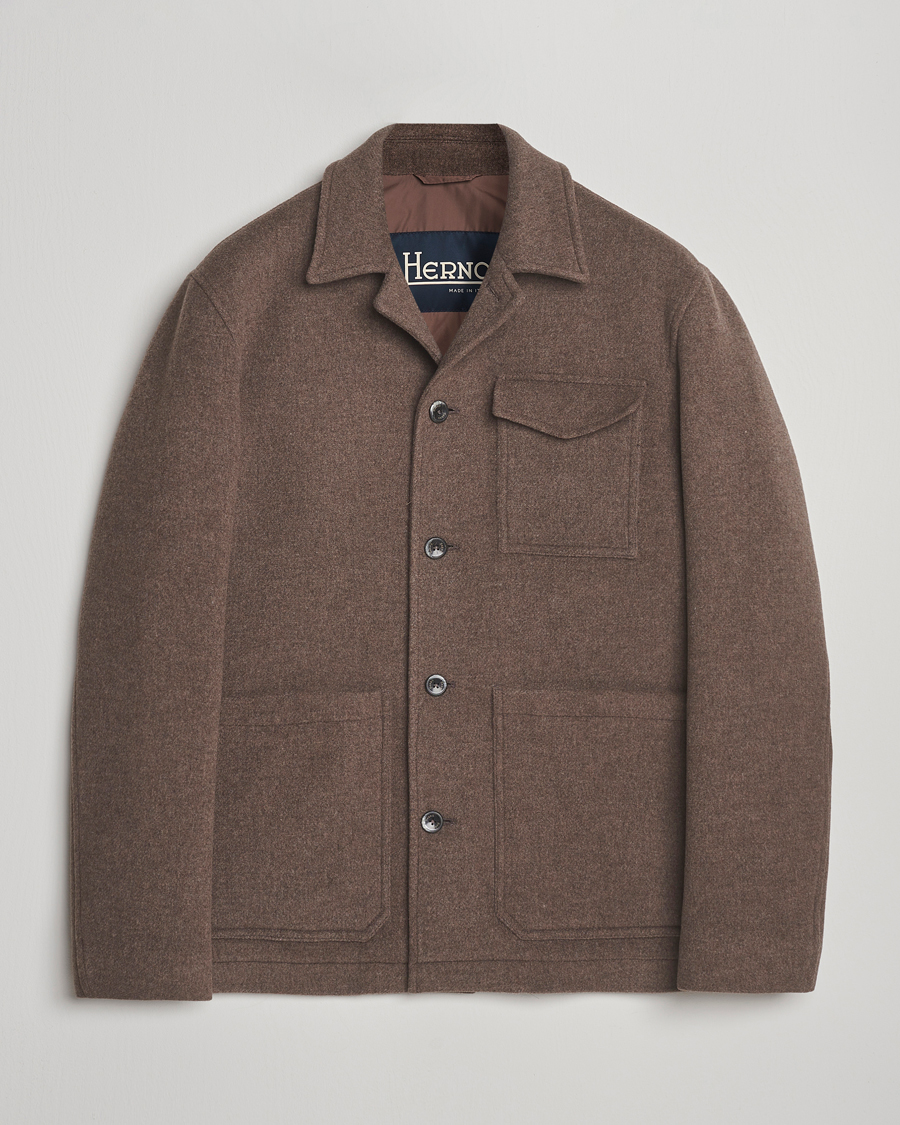 Herren | Jacken | Herno | Soft Wool Field Jacket Beige