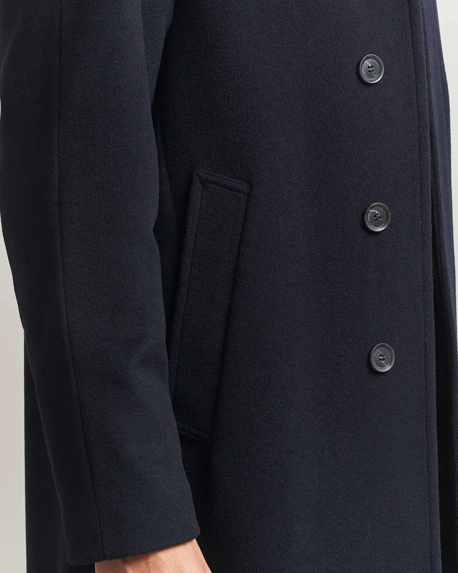 Herren | Jacken | Oscar Jacobson | Raglan Wool Coat Navy