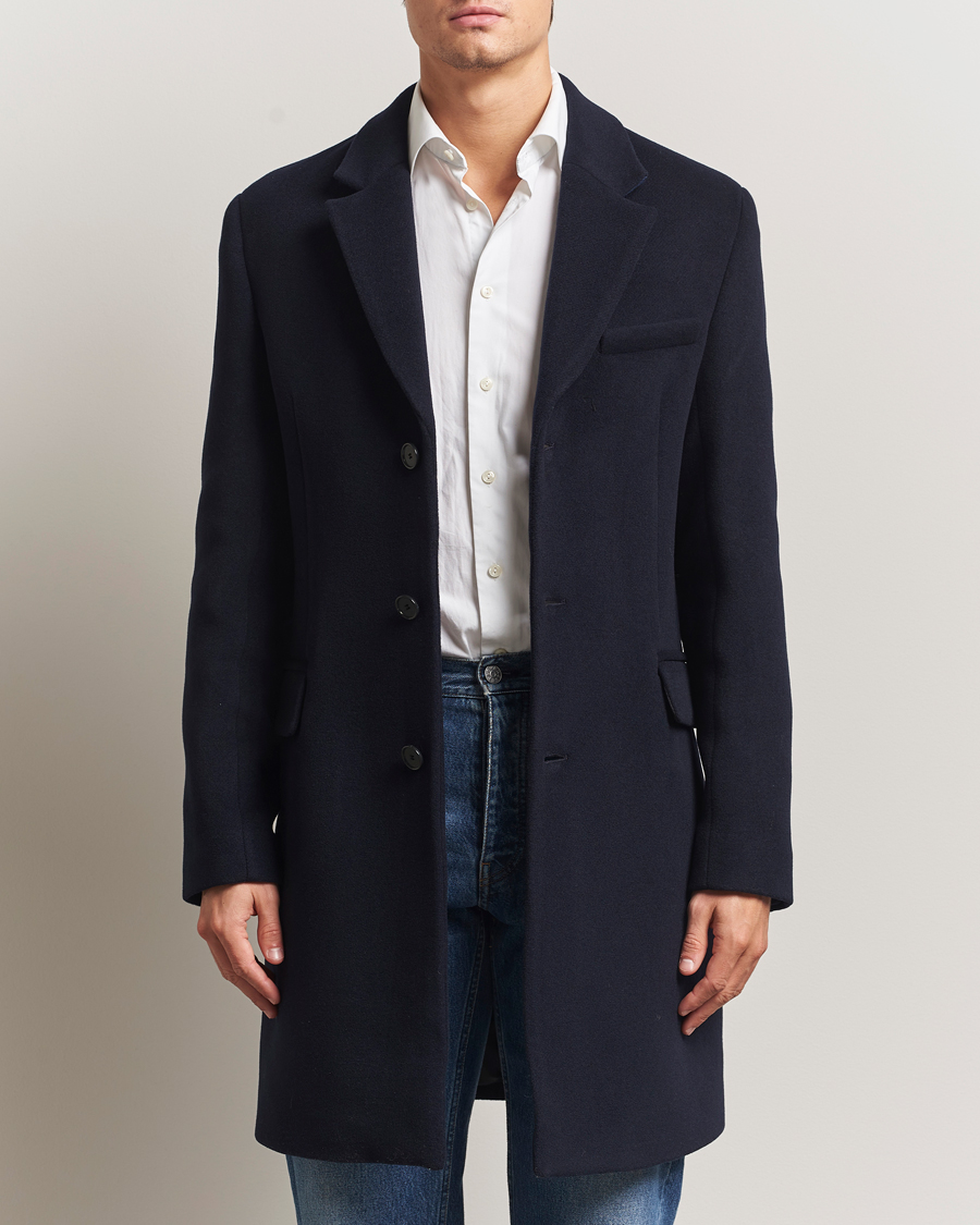 Herren | Jacken | Filippa K | William Wool Coat Navy