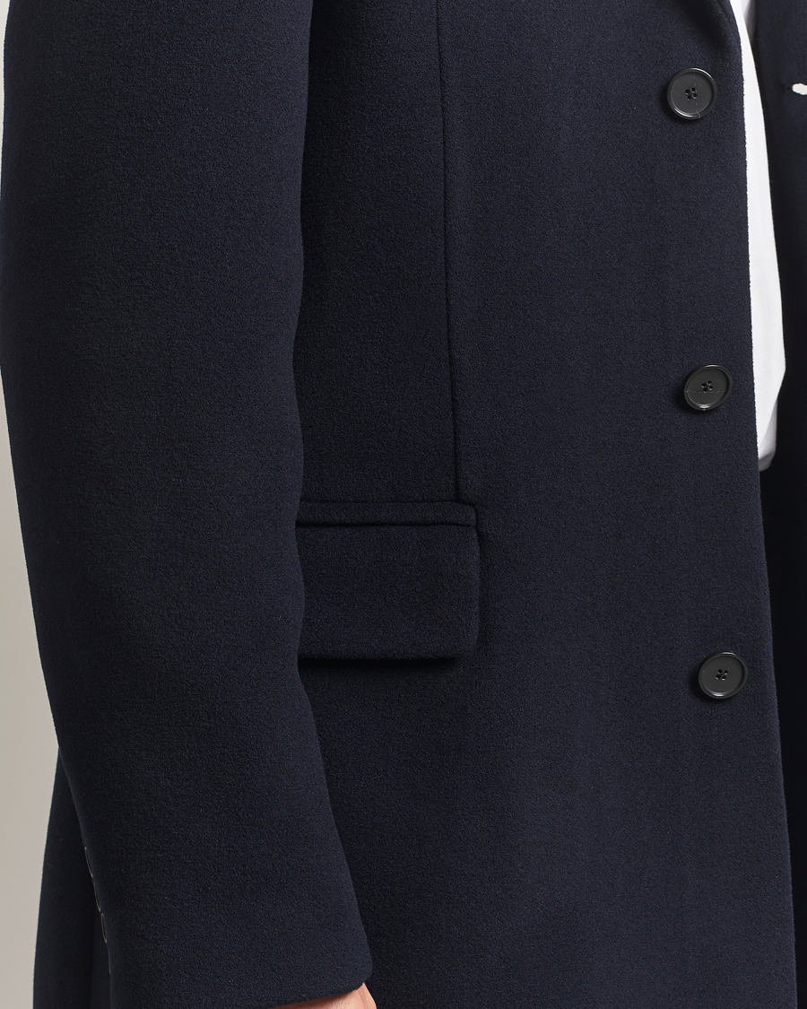 Herren | Jacken | Filippa K | William Wool Coat Navy